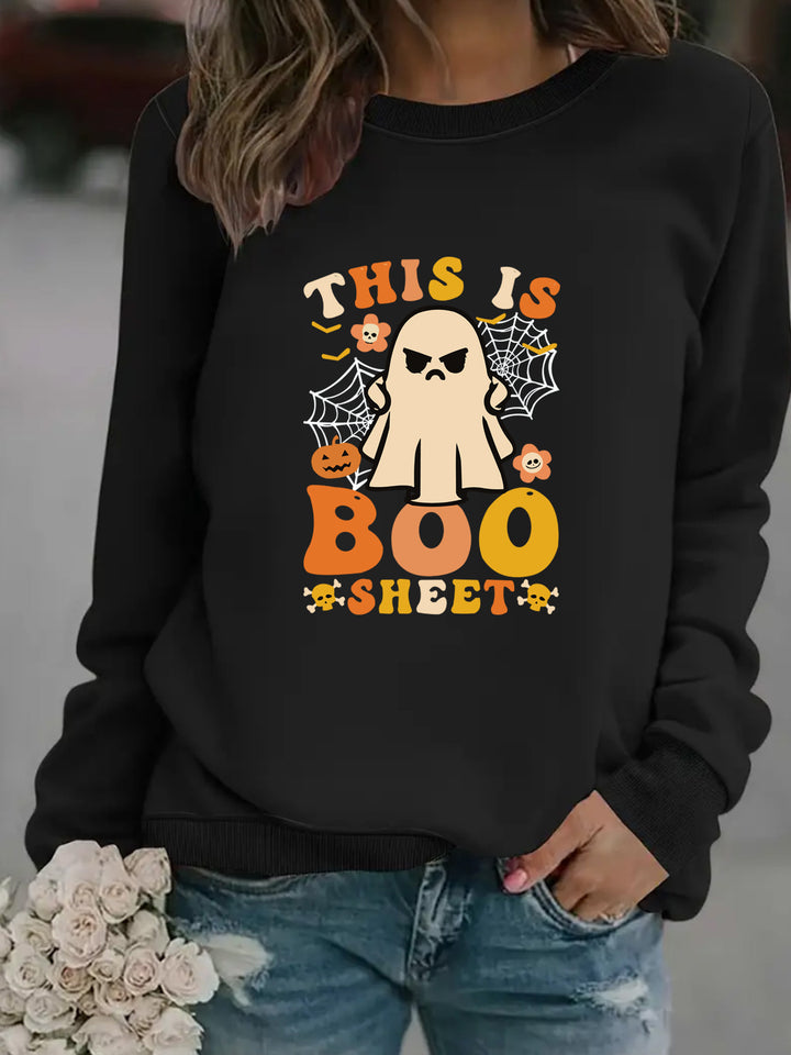 Sweatshirt pour femmes avec impression esprit automnal et coupe décontractée Chic & Stil