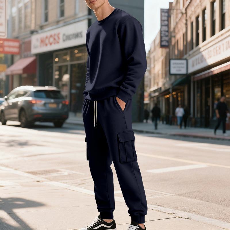 Men's casual sweatshirt and cargo jogger combination Lune London