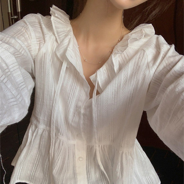 Lune London ruffled blouse for ladies