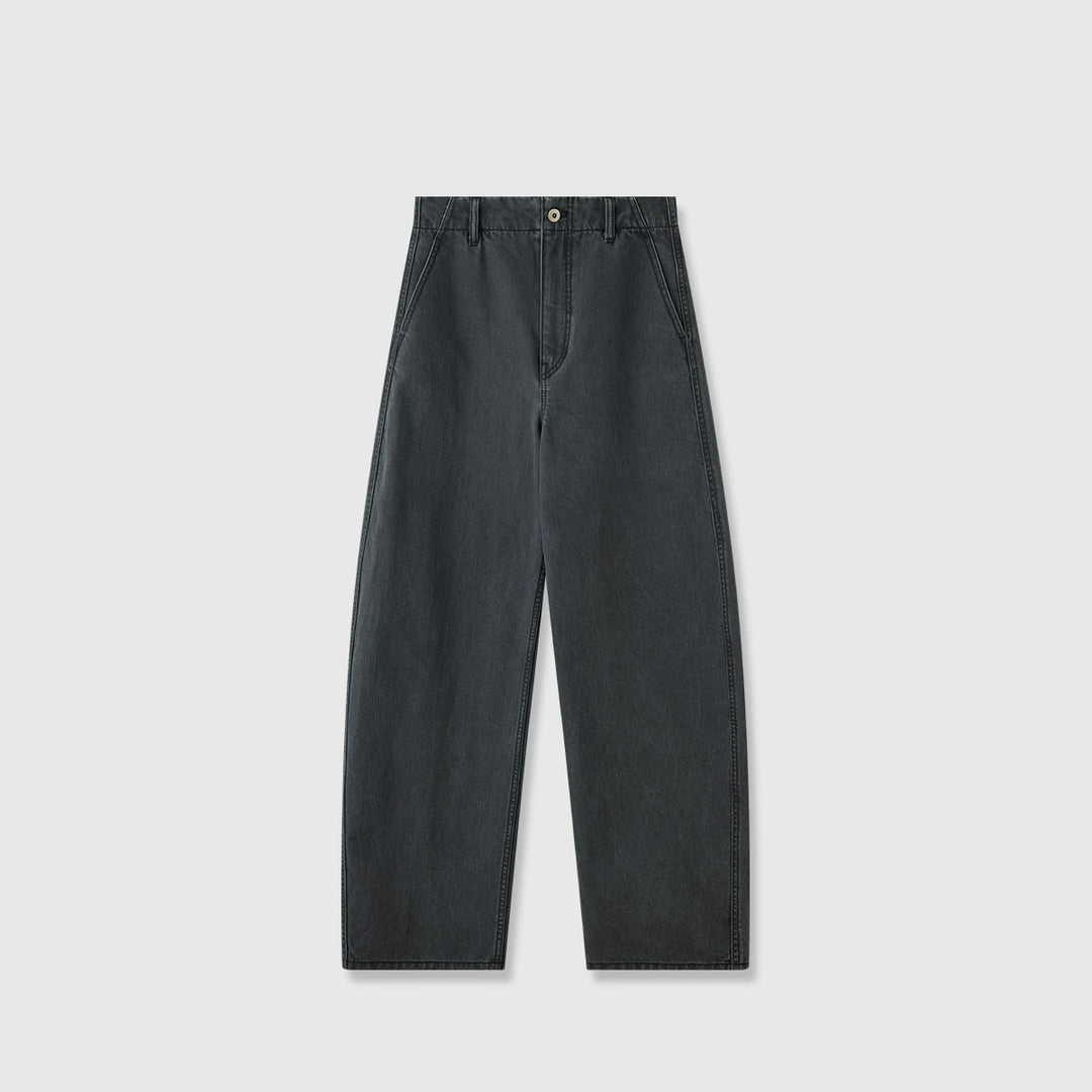 Pantalons en denim larges pour femmes à taille haute et coupe confortable Chic & Stil