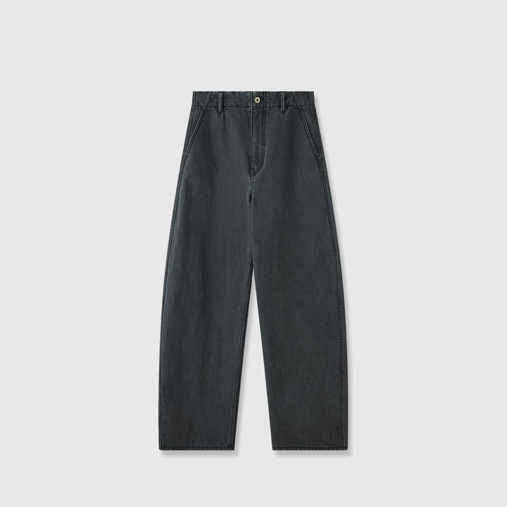 Pantalons en denim larges pour femmes à taille haute et coupe confortable Chic & Stil