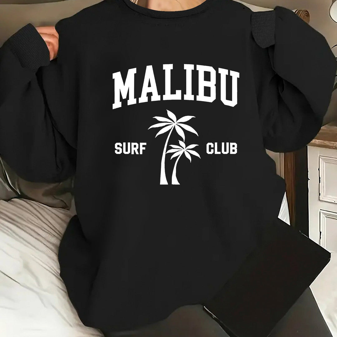Sweat-shirt pour femmes avec impression décontractée de club de surf Chic & Stil
