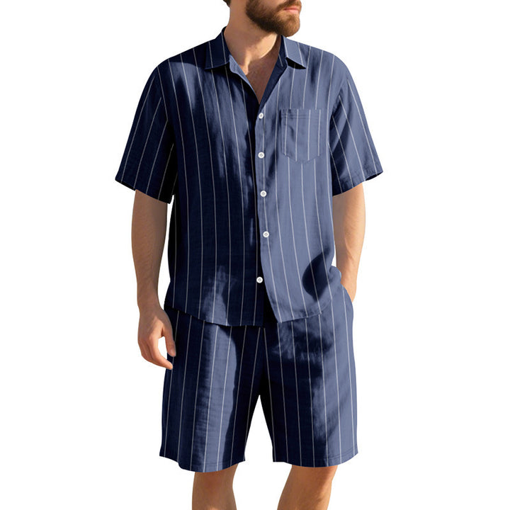 Men's pajama set with an elegant striped pattern Lune London