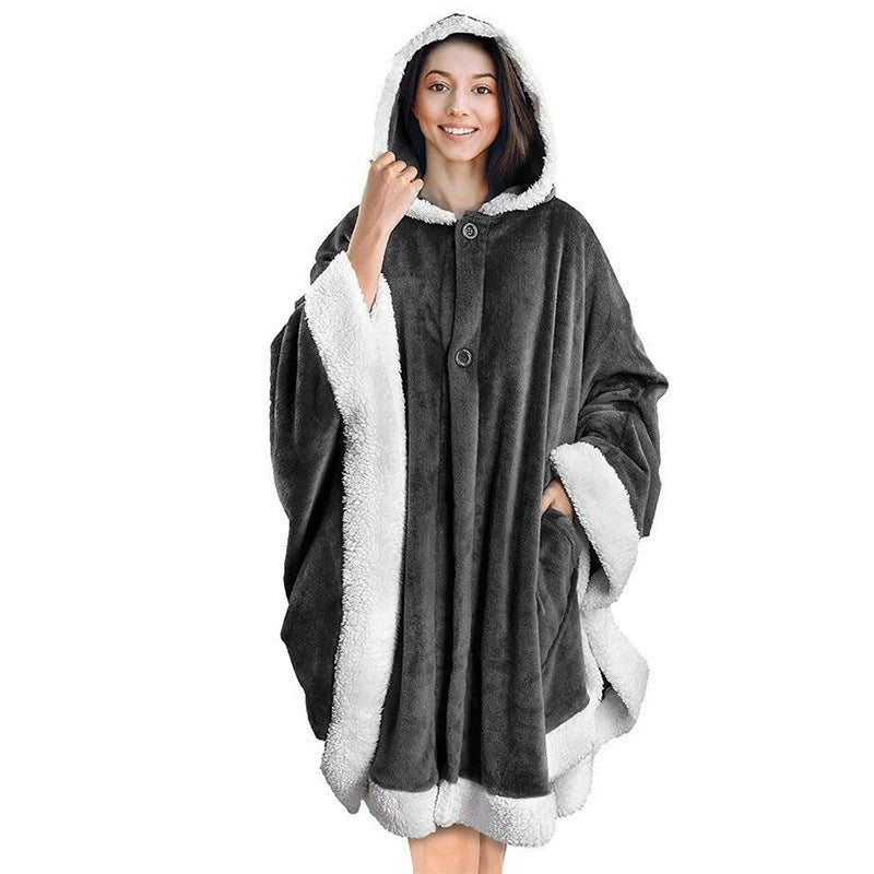 Ladies Cozy Hoodie Blanket Lune London