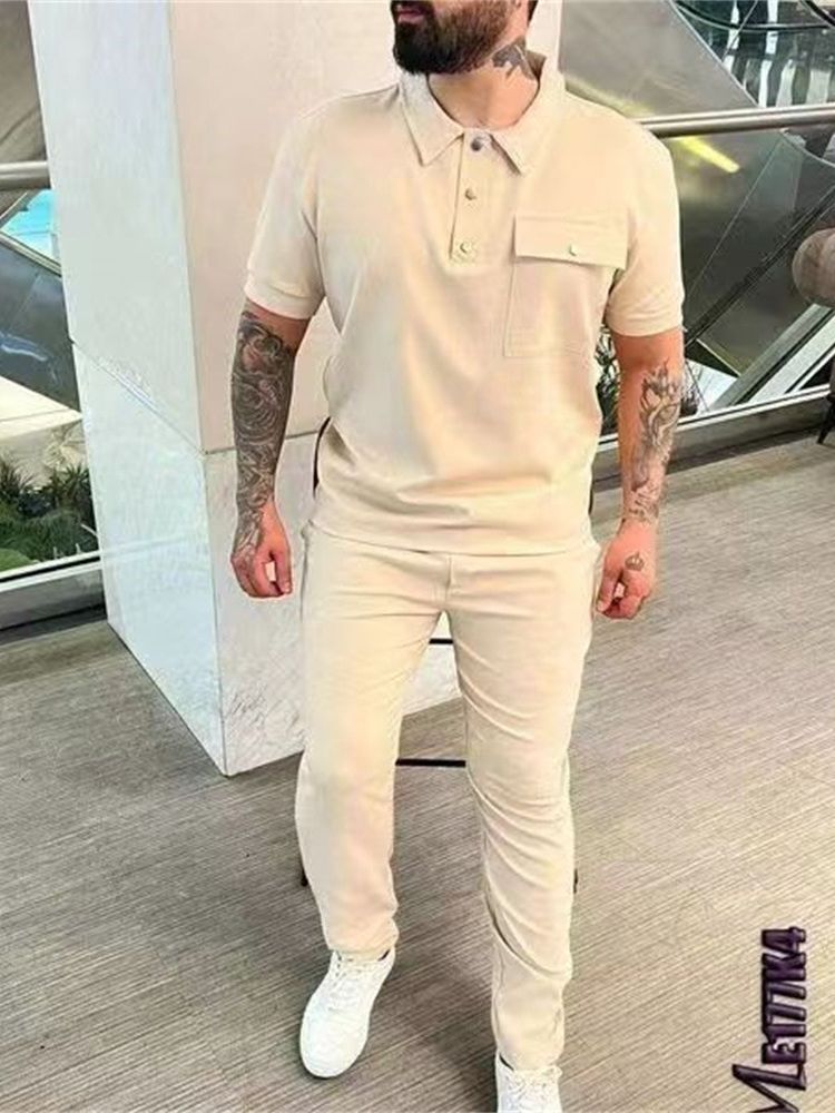 Stylish polo and pants set for men Lune London