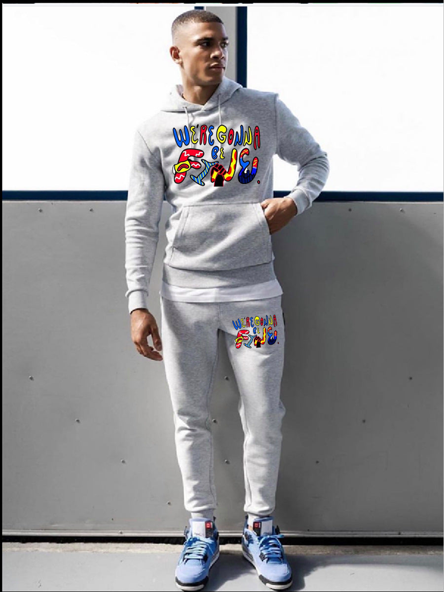 Casual hoodie and jogger set for women with inspiring print Lune London