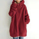 Lune London | Comfort - Extremely comfortable long zip-up plush hoodie with hood for women