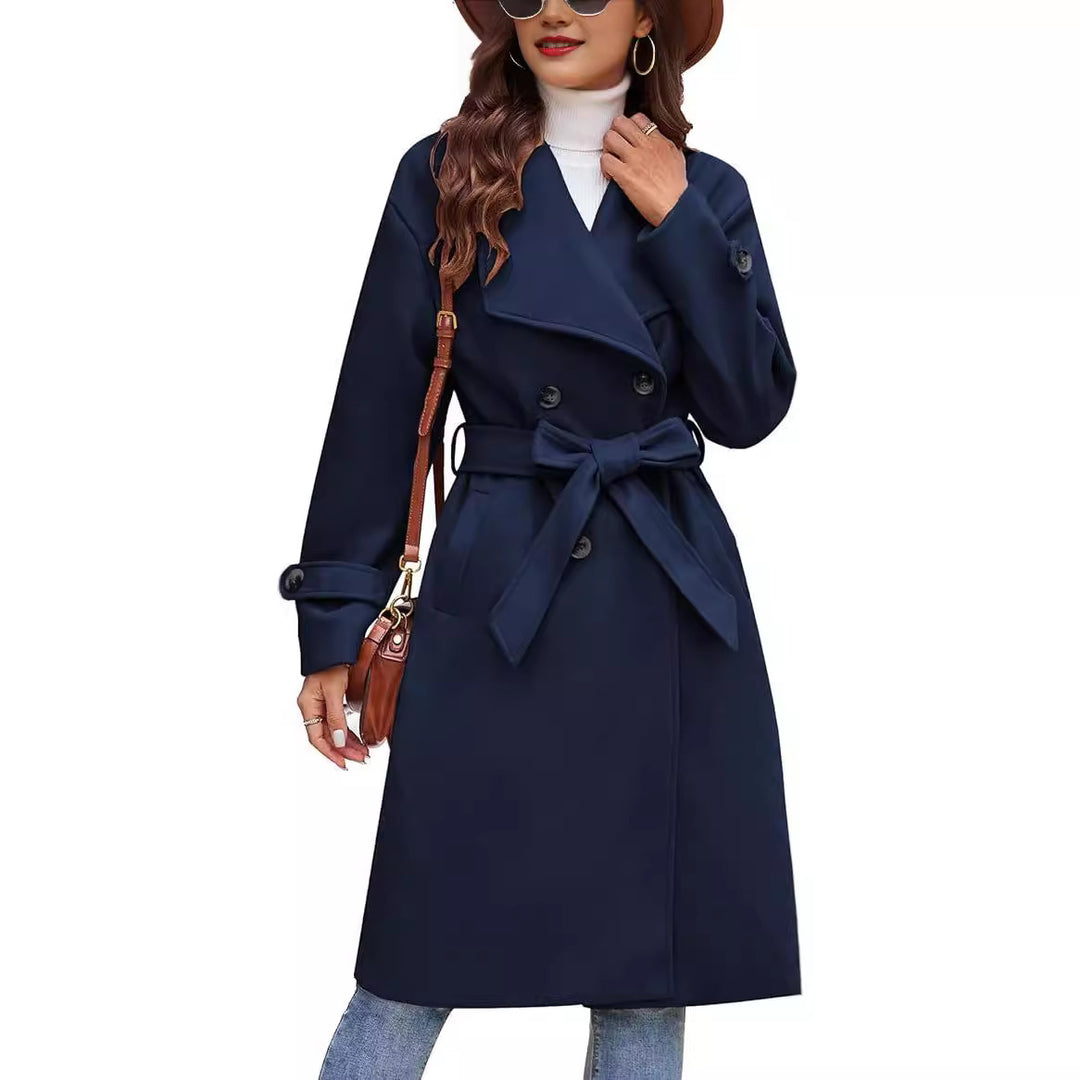 Ladies long coat elegant and comfortable Lune London