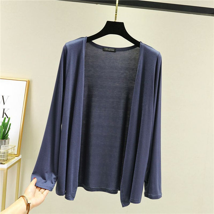 Cardigan léger pour femmes avec coupe ouverte et manches longues Chic & Stil