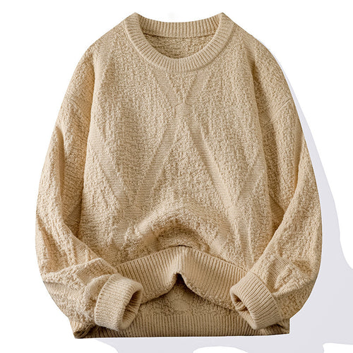 Ladies Knit Sweater with Pattern and Textured Surface Lune London