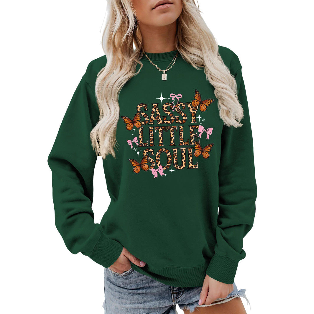 Sweatshirt pour femmes avec design de papillon artistique Chic & Stil
