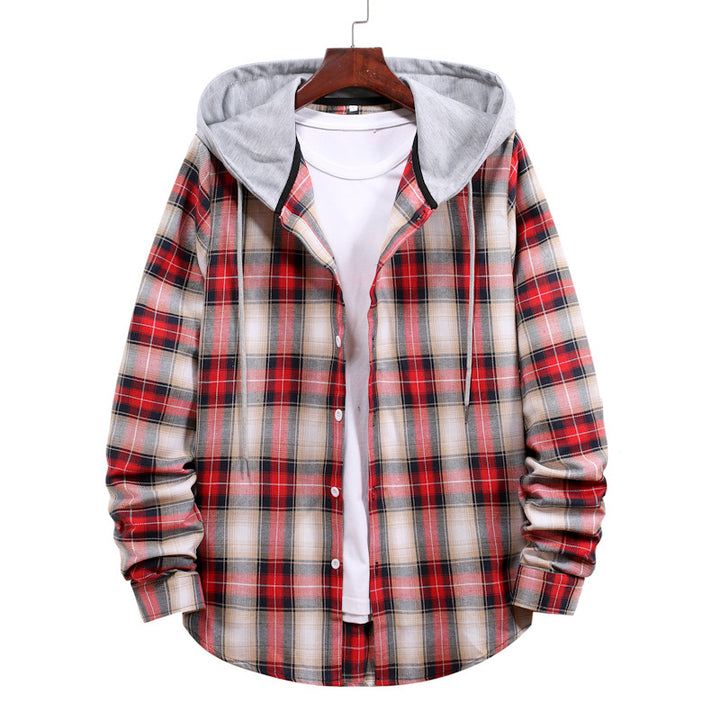 Ladies Vichy Flannel Jacket with Hood Lune London