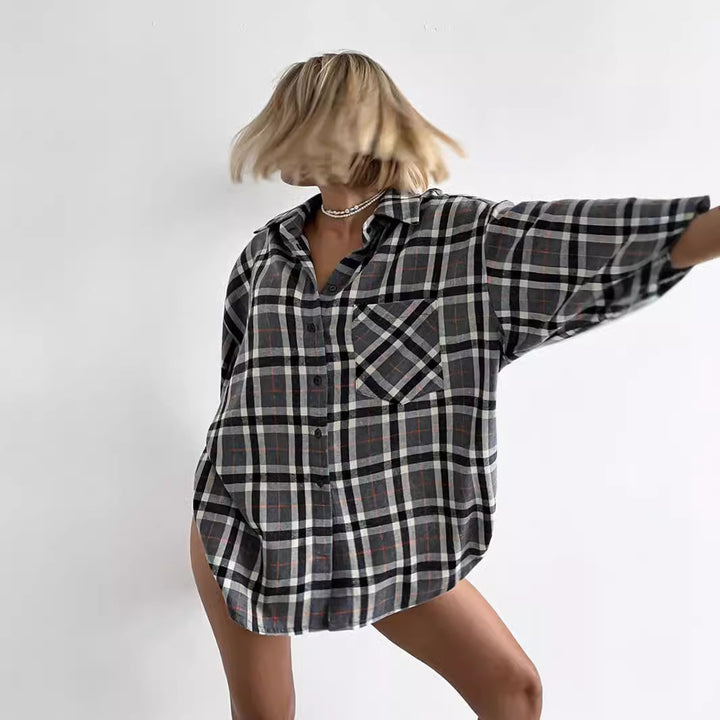 Lune London women's plaid overshirt