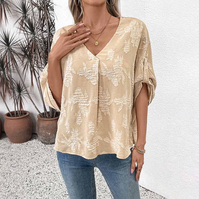 Casual textured blouse for women Lune London