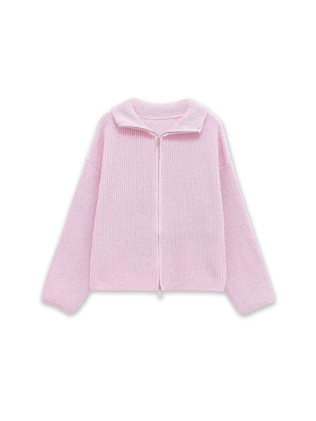 Cardigan rayé pour femmes avec capuche confortable et fermeture éclair Chic & Stil