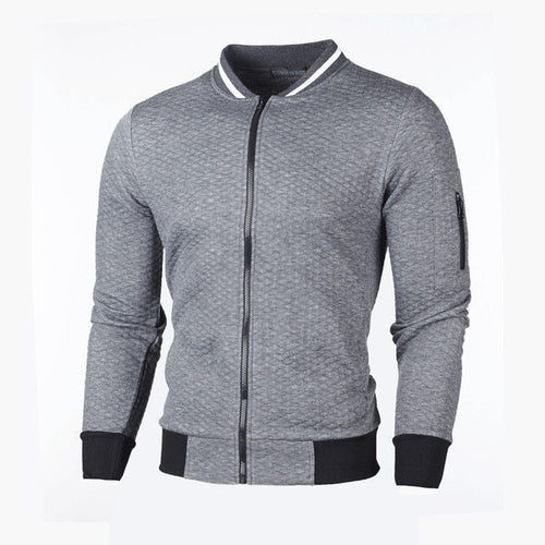 Men's Sweat Jacket with High-Quality Structure and Secure Zip Pocket Lune London