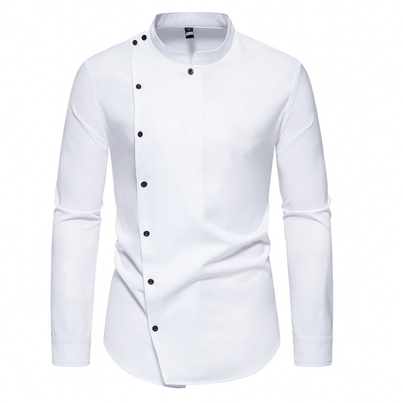 Men's long sleeve shirt with a modern button design Lune London