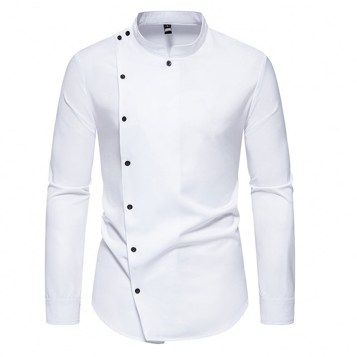 Men's long sleeve shirt with a modern button design Lune London