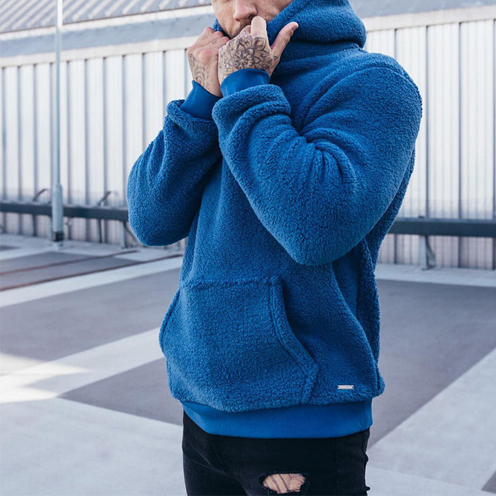Men's Fleece Hoodie with Kangaroo Pocket from Lune London
