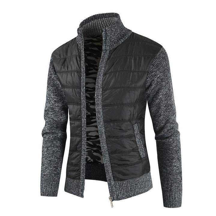 Functional jacket for men with modern high collar and innovative materials Lune London