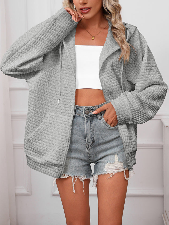 Oversized hoodie for women in structured material Lune London