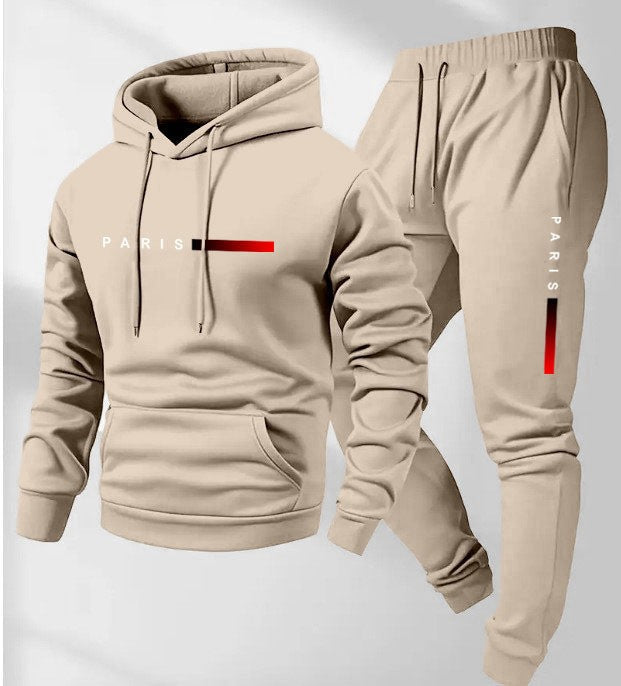 Women’s hoodie and jogging pants set with modern Paris design Chic & Stil