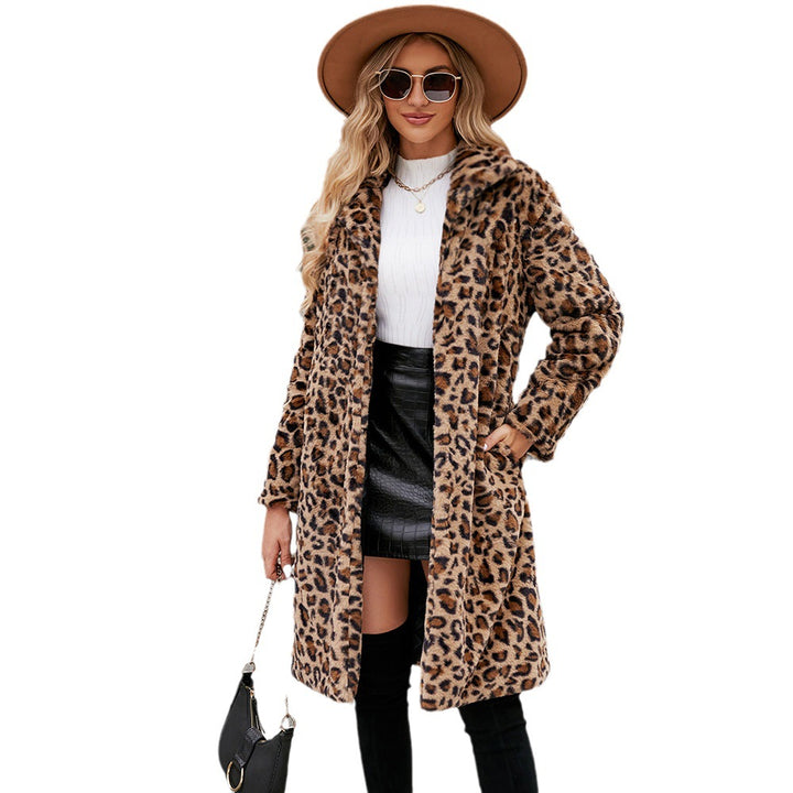 Women Luxury Leopard Fur Coat Lune London