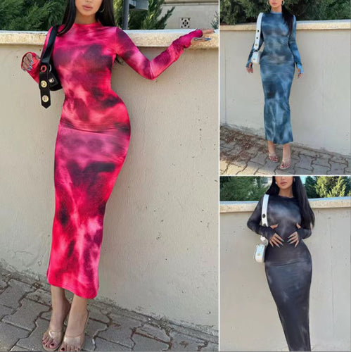 Chic and elegant wrap maxi batik dress for women