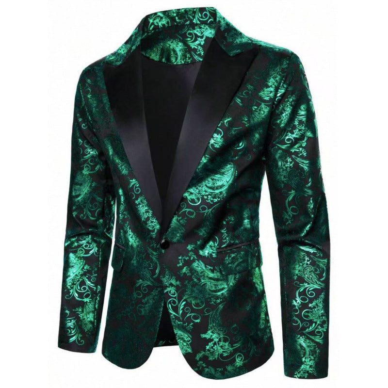 Veste de smoking imprimée élégante pour hommes Lune London