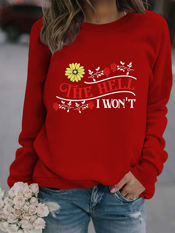Sweatshirt pour femmes avec motif ludique et coupe confortable Chic & Stil