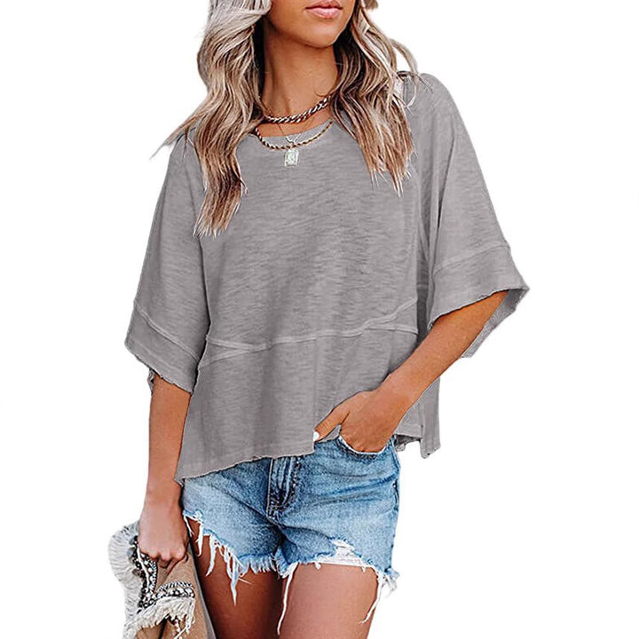Chic and Stylish Quarter Sleeve Boxy Top for Women