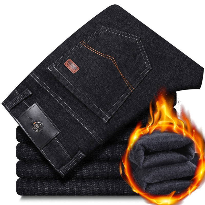 Lune London | Men's warm padded jeans pants with classic cut