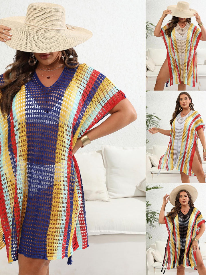 Ladies Lightweight Multicolor Beach Cover Tunic Lune London
