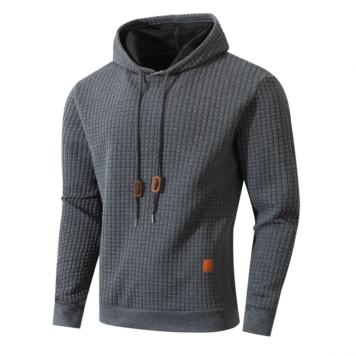 Men's hoodie with textured design Lune London