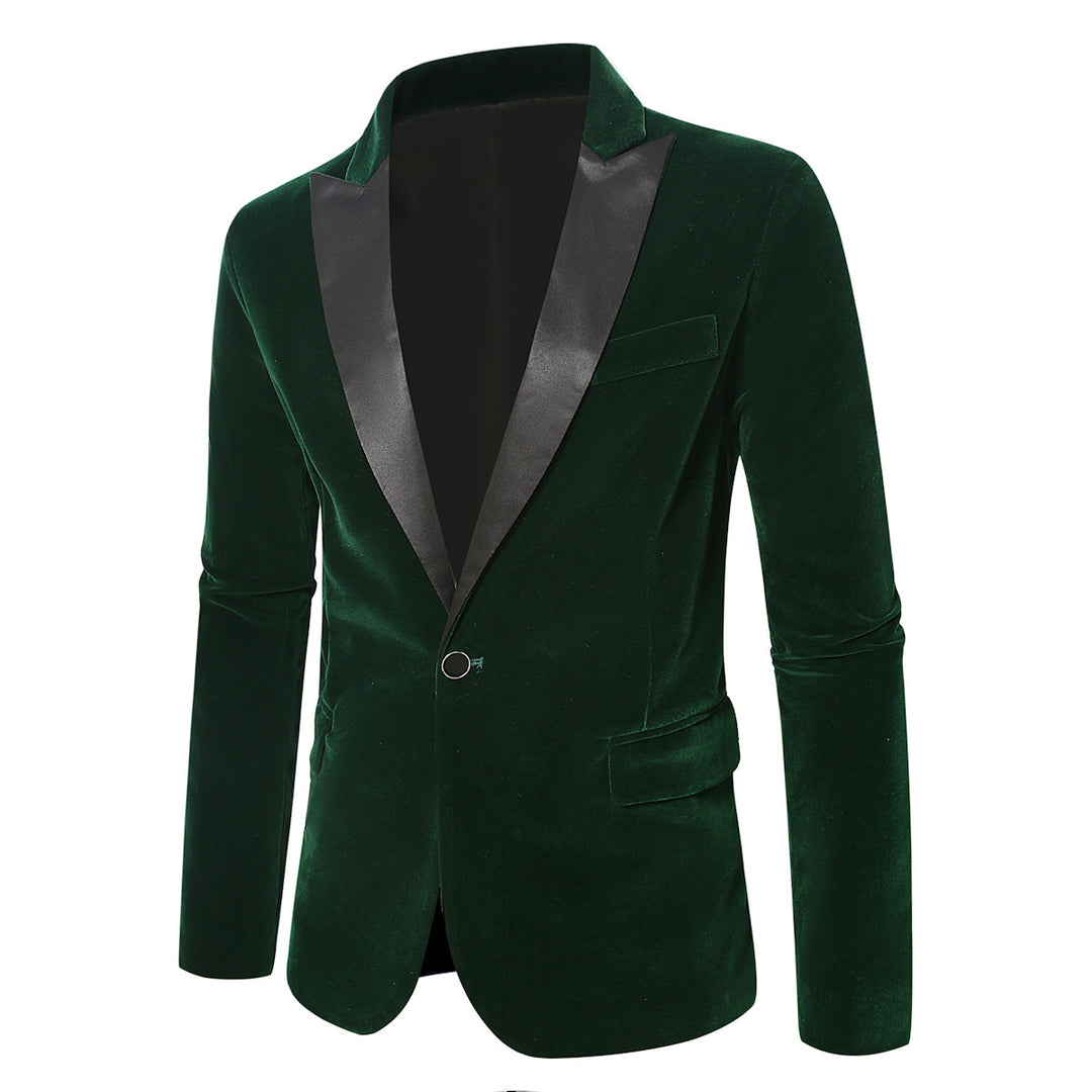 Elegant velvet jacket for men with satin collar Lune London