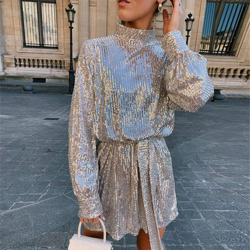 Women's Glittering Cocktail Dress Lune London
