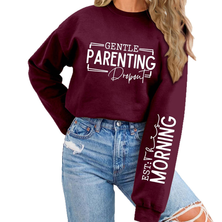 Sweat-shirt pour femmes avec motif parenté unique imprimé et coupe décontractée Chic & Stil