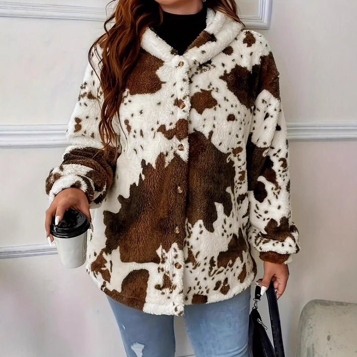 Ladies Oversized Chic Faux Fur Coat
