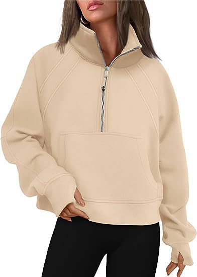 Lady Hoodie with high collar and zipper Lune London
