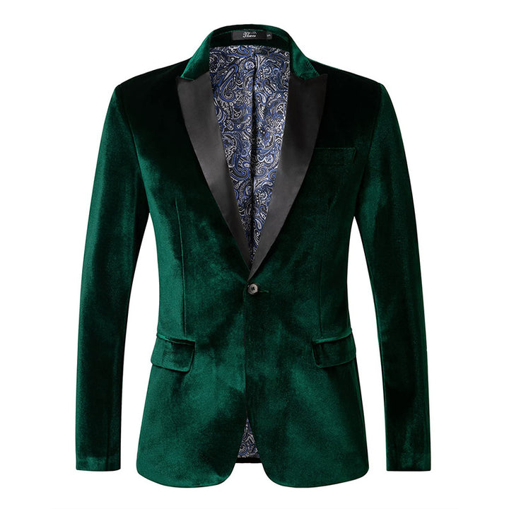Elegant velvet jacket for men with luxurious details Lune London