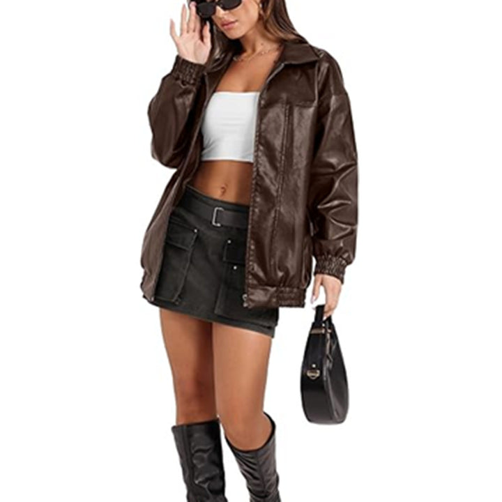 Casual transition jacket for women with elastic cuffs and a convenient zipper Lune London