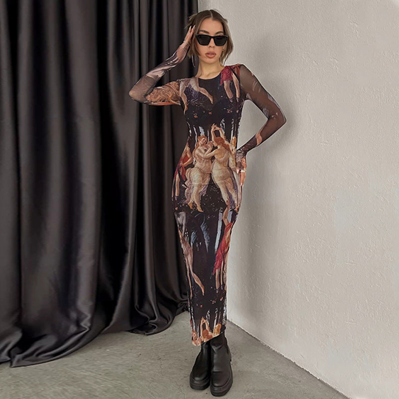 Lune London fitted laminated dress for ladies