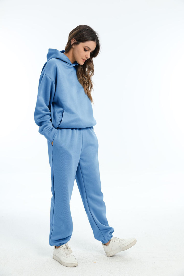 Ladies casual outfit with hood and elastic cuffs Lune London