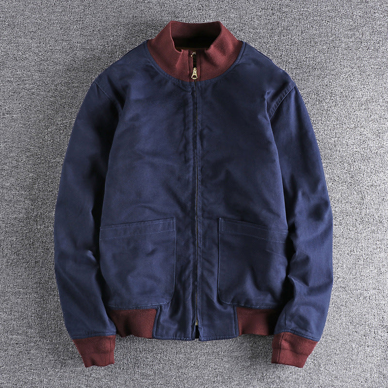 Women's transitional jacket with high collar and practical pockets Lune London