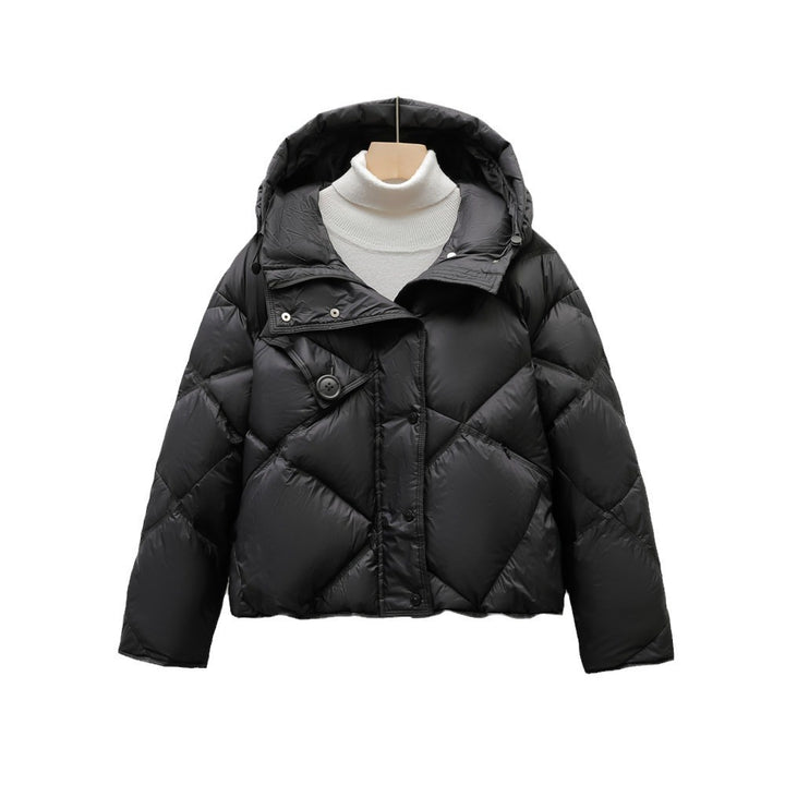 Ladies down jacket with removable hood Lune London