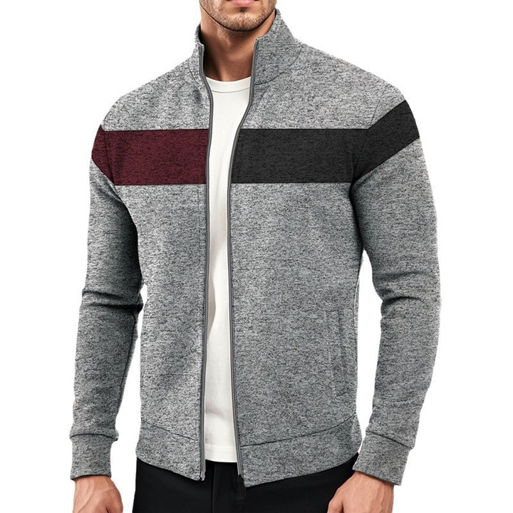 Sporty zip jacket for men with structural design Lune London