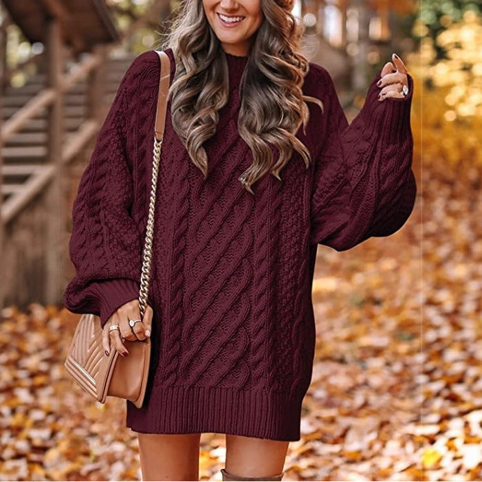 Pull à mailles larges pour femmes avec design en câble Chic & Stil