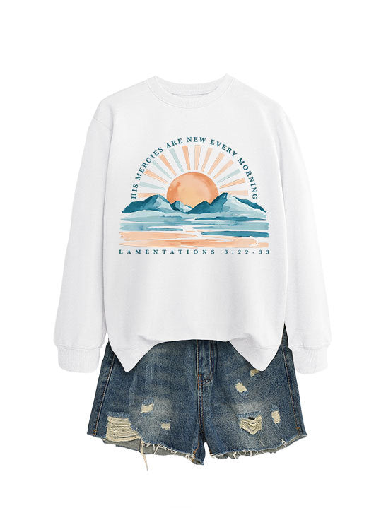 Sweatshirt pour femmes avec design inspirant de lever de soleil et coupe décontractée Chic & Stil