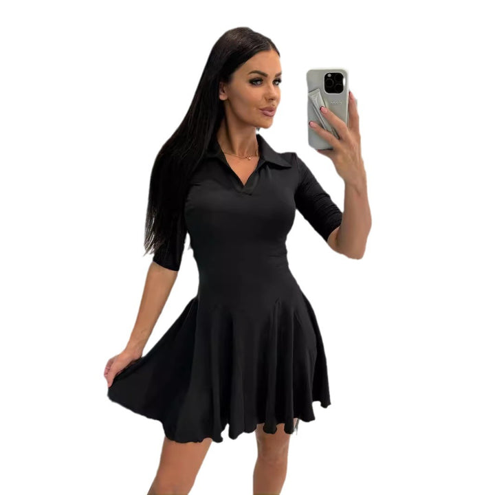 Lune London women's flared polo dress