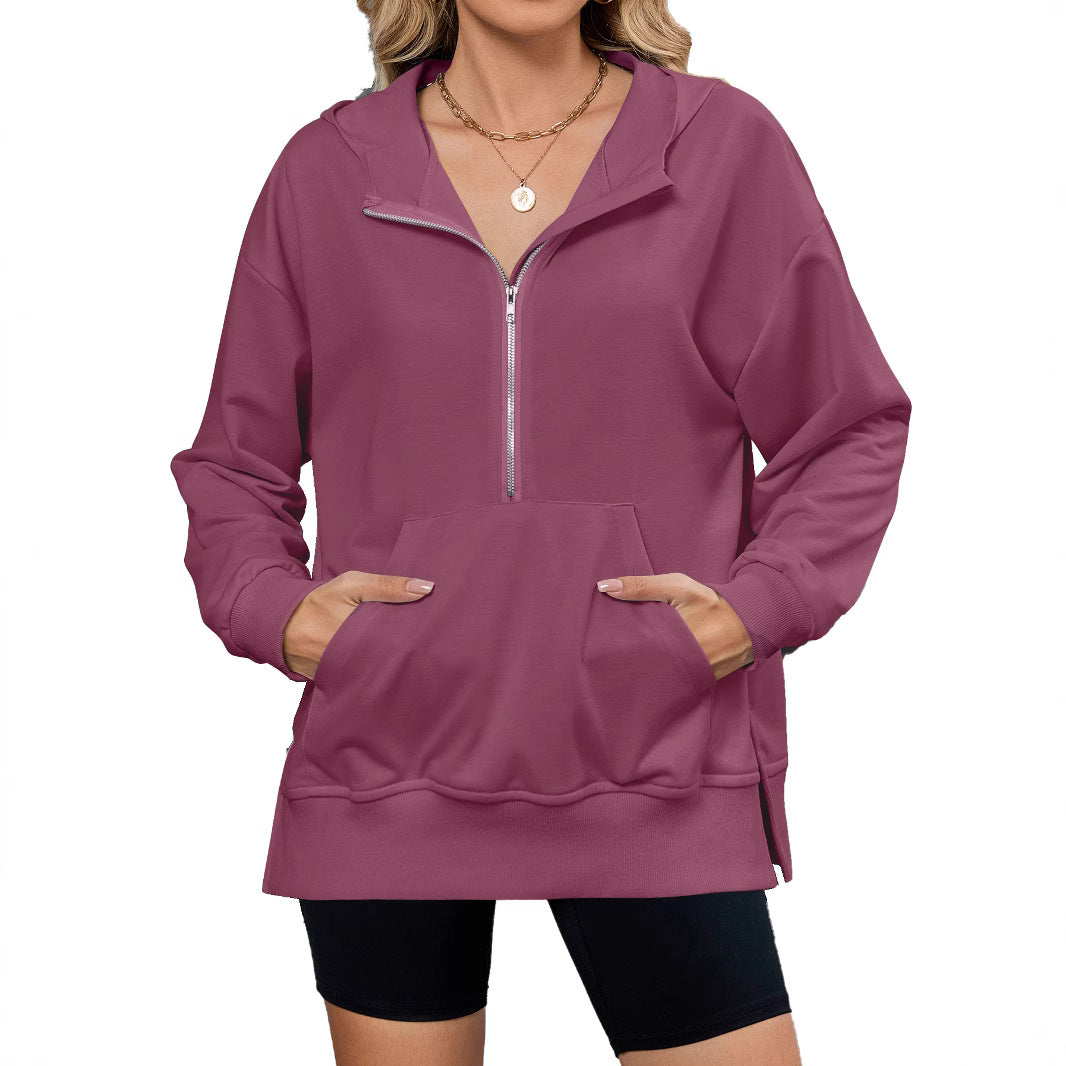 Women's hoodie with full zip and pockets Lune London